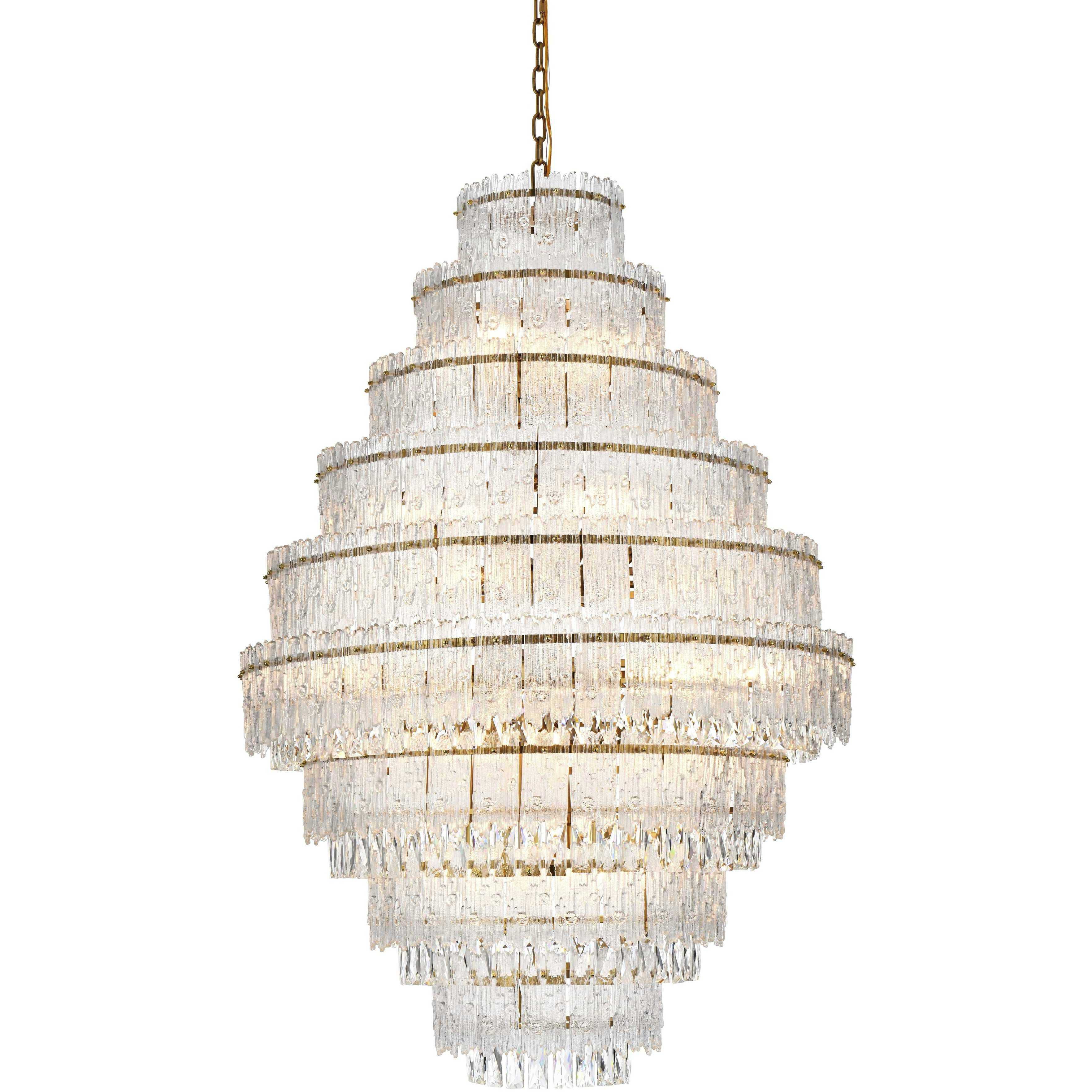 Emilia 27 Light 36 inch Satin Gold Chandelier Ceiling Light