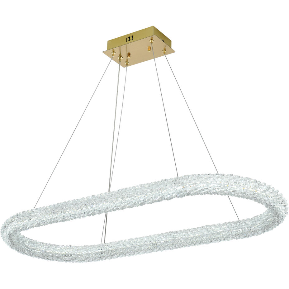 Bowen 1 Light 18 inch Satin Gold Chandelier Ceiling Light