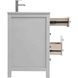 Lewis 60 X 22 X 34 inch Grey Vanity Sink Set