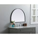 Ayra 33 X 24 inch Black Mirror