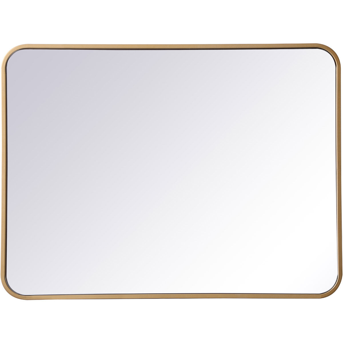 Evermore 32 X 24 inch Brass Mirror