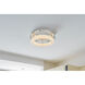 Bowen 1 Light 18 inch Chrome Flush Mount Ceiling Light