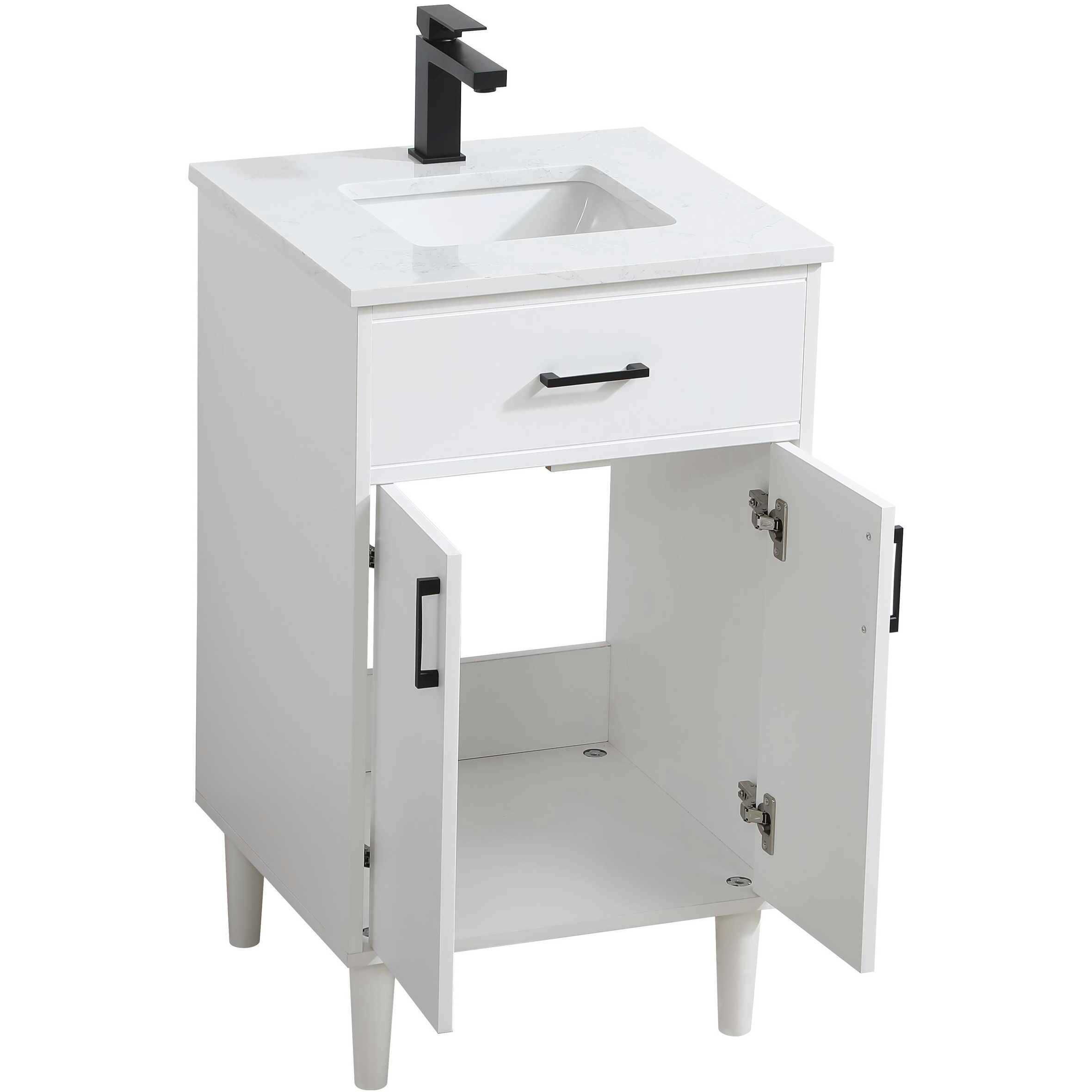 Chandler 20 X 34 inch White Bathroom Vanity Cabinet