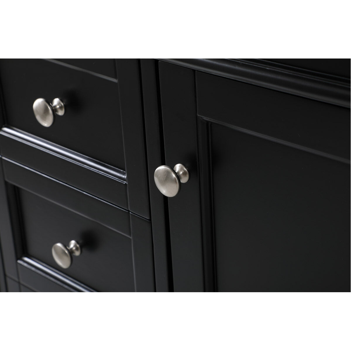 Park Avenue 42 X 21.5 X 35 inch Black Vanity Sink Set