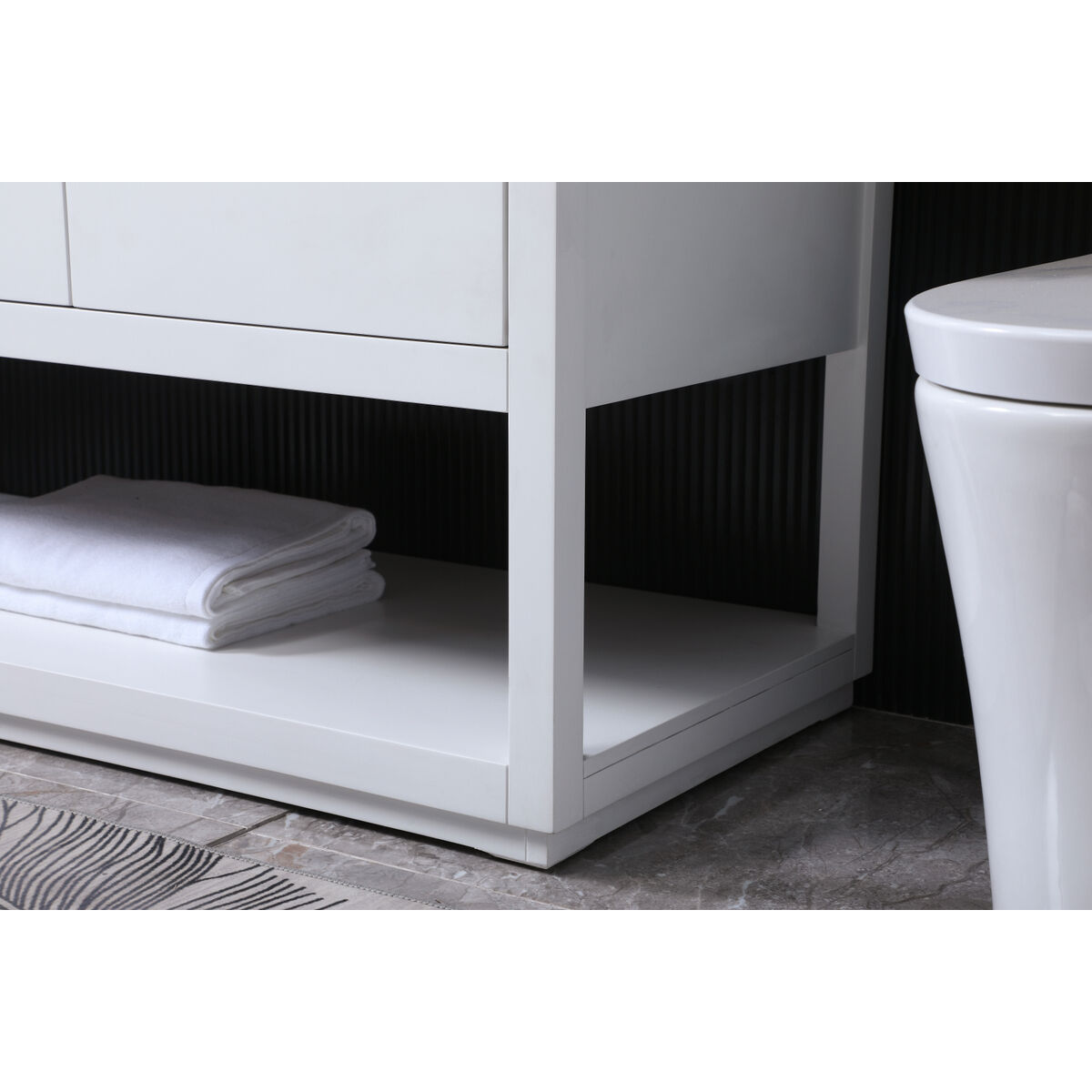 Larkin 54 X 22 X 34 inch White Vanity Sink Set