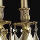 Monarch 5 Light 21 inch French Gold Wall Sconce Wall Light in Golden Teak, Royal Cut