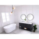 Metropolis 60 X 22 X 34 inch Black Vanity Sink Set