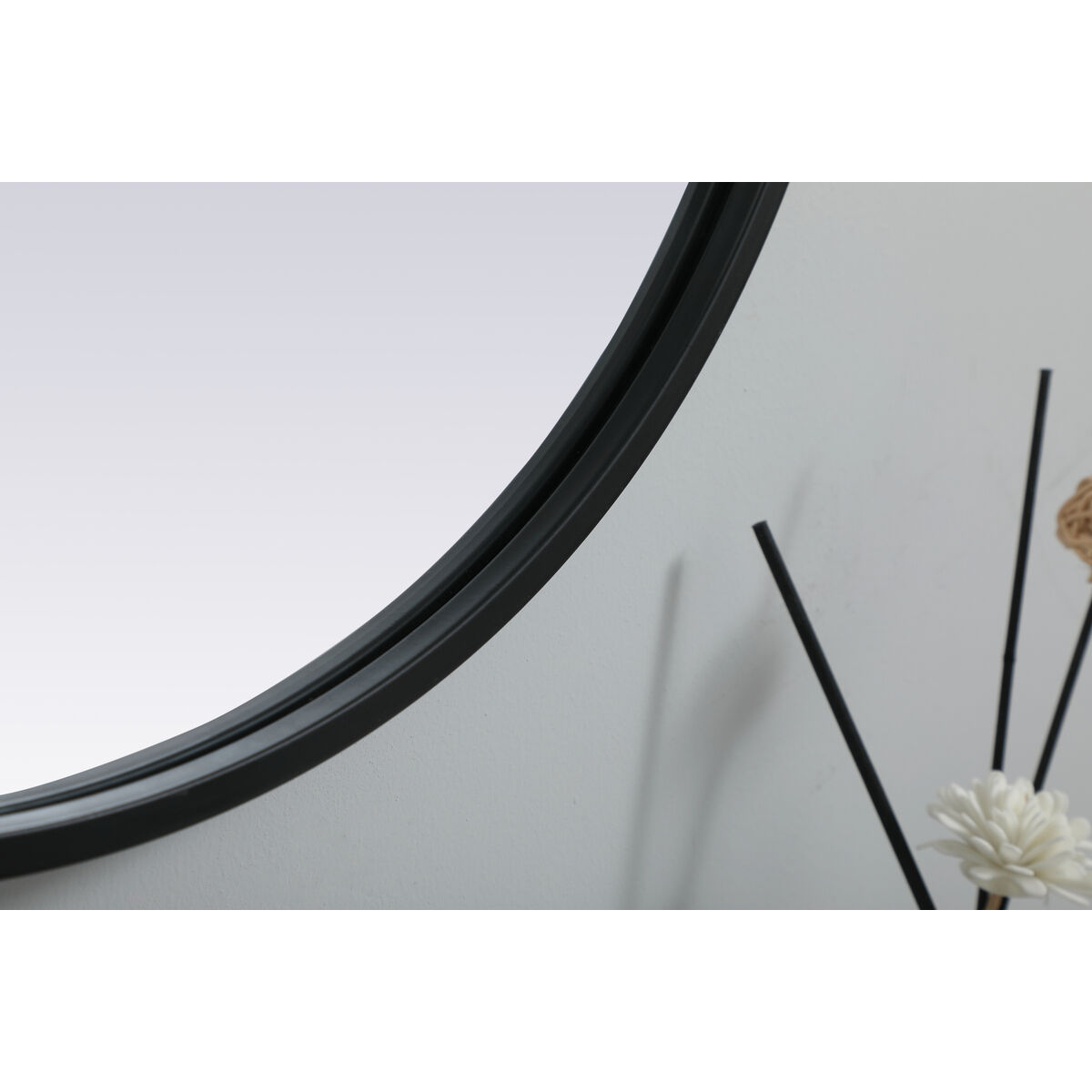 Asha 36 X 20 inch Black Mirror in 20 x 36