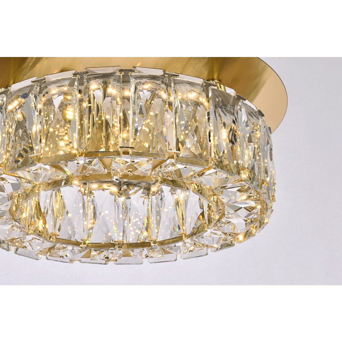 Monroe 1 Light 12 inch Gold Flush Mount Ceiling Light