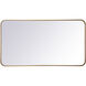 Evermore 40 X 22 inch Brass Mirror
