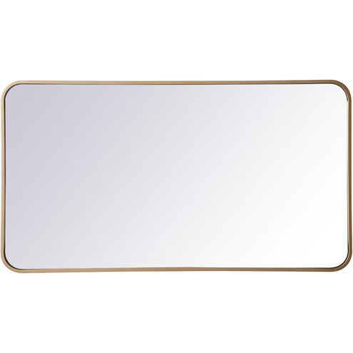 Evermore 40 X 22 inch Brass Mirror