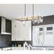 Serena 20 Light 36 inch Satin Gold Linear Chandelier Ceiling Light
