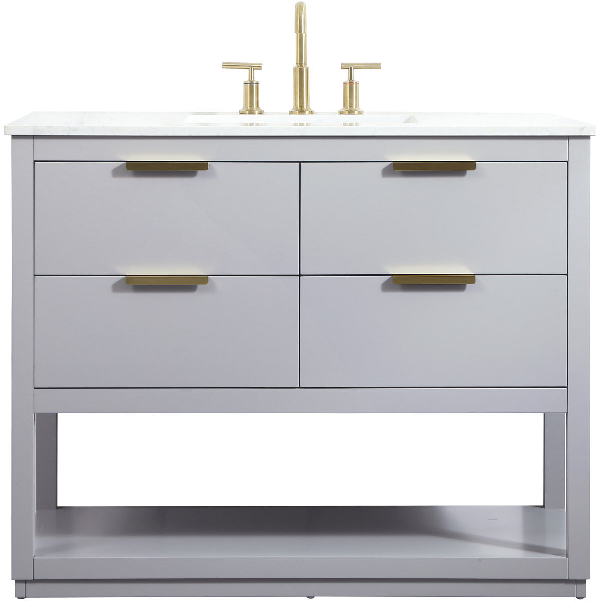 Larkin 42 X 22 X 34 inch Grey Vanity Sink Set