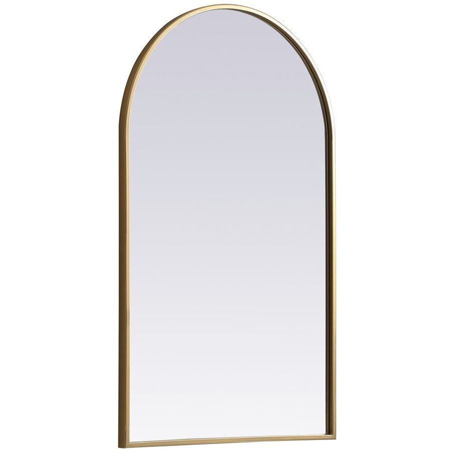 Ayra 36 X 22 inch Brass Mirror
