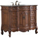 Oakland 84 X 22 X 72 inch Teak Vanity Sink Set