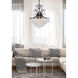 Toureg 11 Light 22 inch Black and Clear Chandelier Ceiling Light