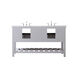 Clement 60 X 22 X 34 inch Grey Bathroom Vanity Cabinet