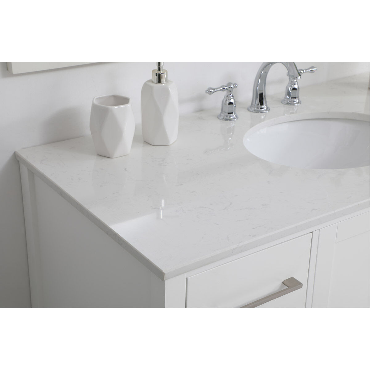 Irene 48 X 22 X 34 inch White Vanity Sink Set