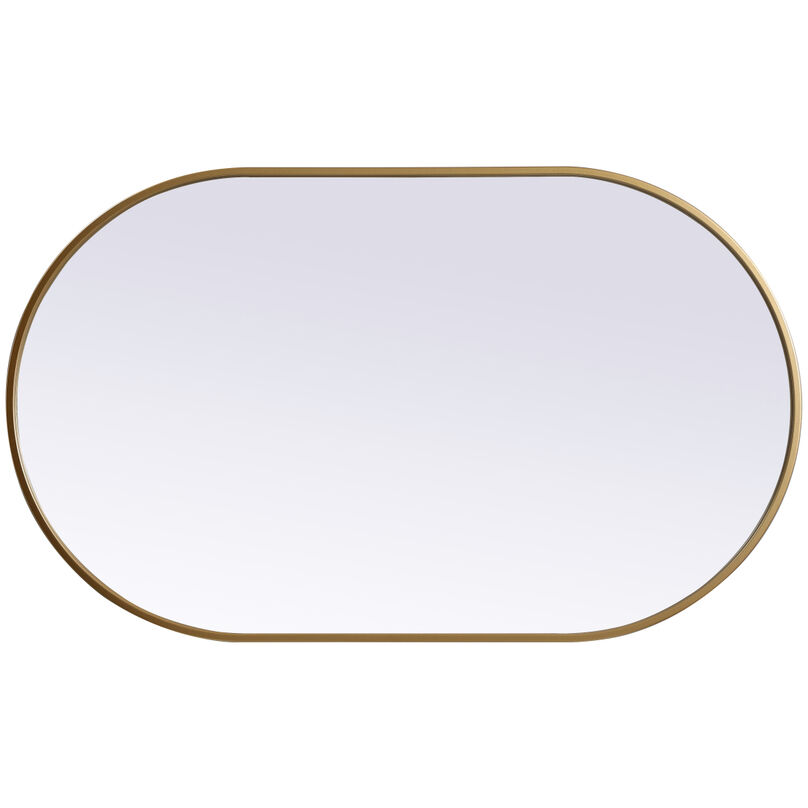 Asha 40 X 24 inch Brass Mirror in 24 x 40