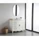 Bordeaux 48 X 22 X 36 inch Antique White Vanity Sink Set