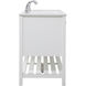Theo 60 X 22 X 34 inch White Vanity Sink Set