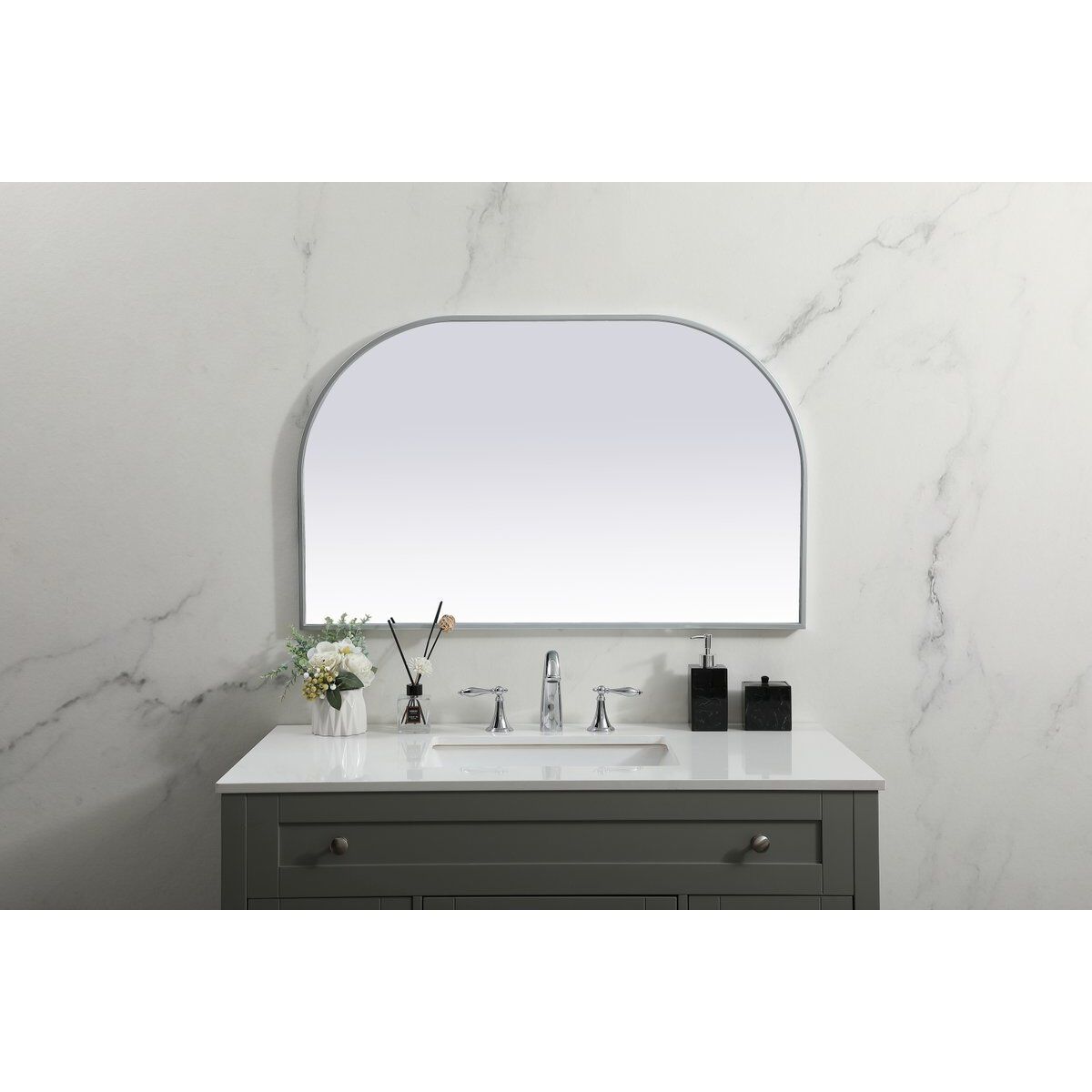 Blaire 39 X 24 inch Silver Mirror