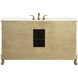 Danville 60 X 21 X 36 inch Antique Beige Vanity Sink Set