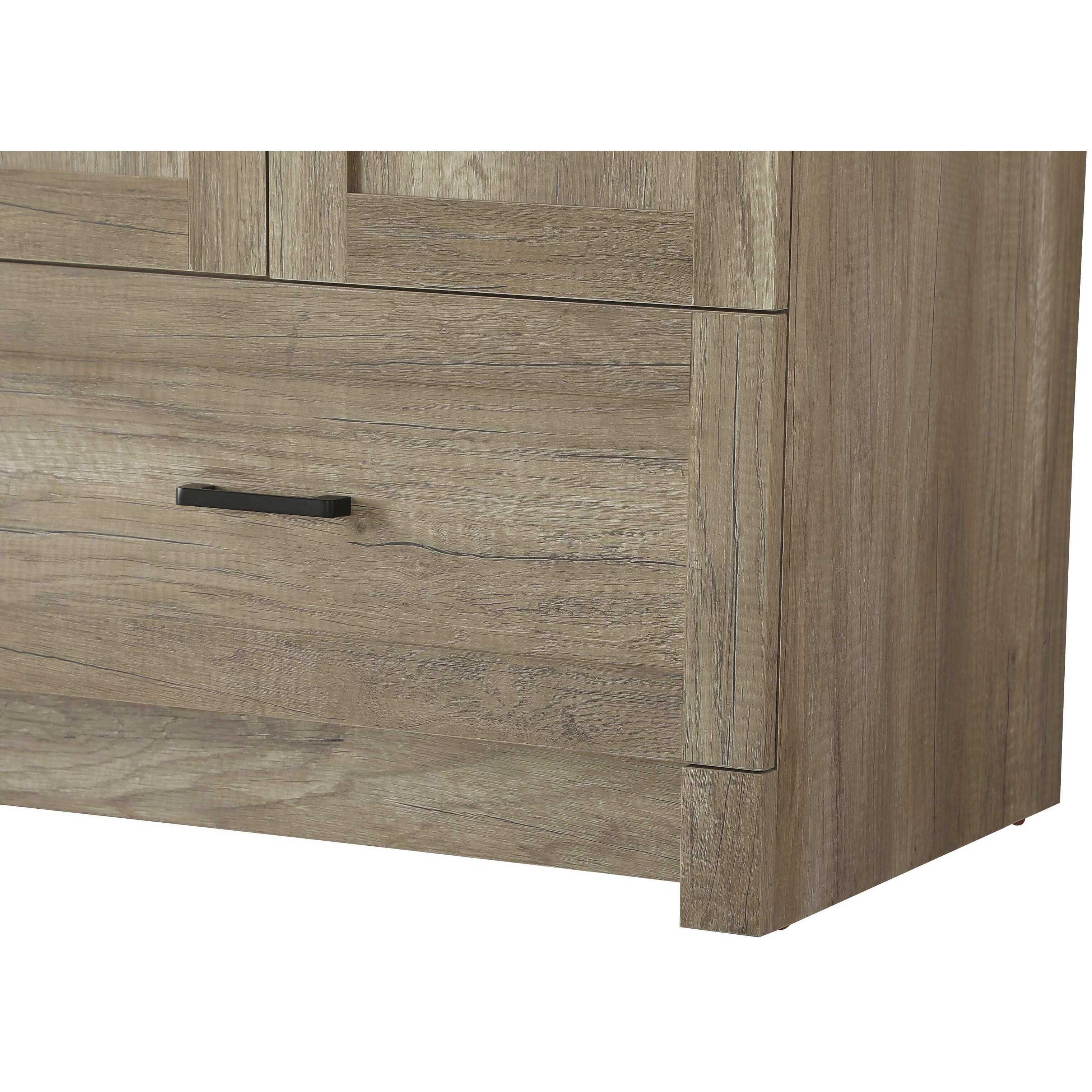 Soma 66 X 34 inch Natural Oak Bathroom Vanity Cabinet