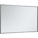 Monet 60 X 36 inch Black Wall Mirror