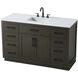 Alden 54 X 35 inch Mocha Brown Bathroom Vanity Cabinet