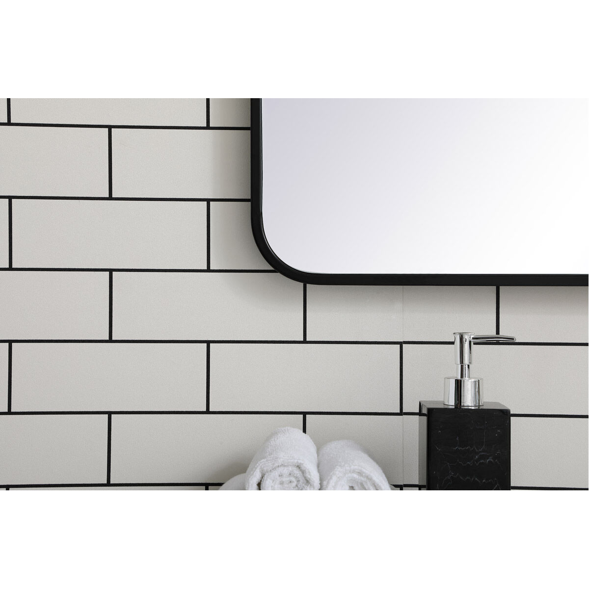 Evermore 40 X 22 inch Black Mirror