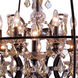 Geneva 18 Light 43.5 inch Dark Bronze Pendant Ceiling Light in Golden Teak, Urban Classic