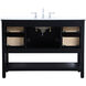 Metropolis 48 X 22 X 34 inch Black Vanity Sink Set