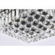 Maxime 5 Light 14 inch Black and Clear Flush Mount Ceiling Light