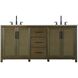 Alina 72 X 34 inch Hazel Oak Bathroom Vanity Cabinet