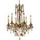 Rosalia 6 Light 23 inch French Gold Dining Chandelier Ceiling Light in Golden Teak, Royal Cut