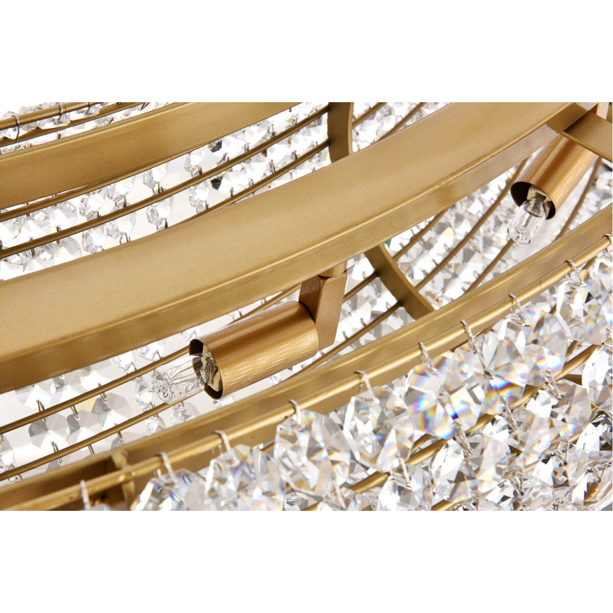 Paris 24 Light 59 inch Brass Chandelier Ceiling Light in Gold