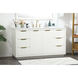Blake 60 X 22 X 34 inch White Vanity Sink Set