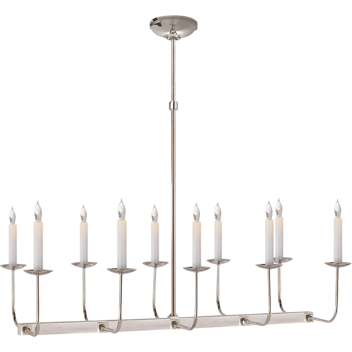 Chapman & Myers Linear Branched 10 Light 35.00 inch Island Light