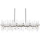 Serena 24 Light 42 inch Chrome Linear Chandelier Ceiling Light