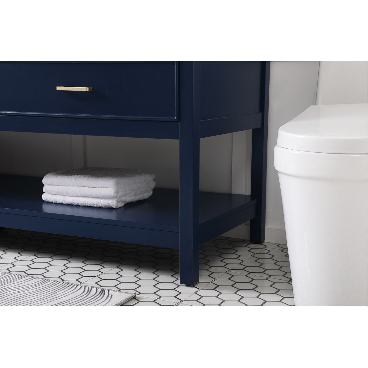 Sinclaire 72 X 22 X 34 inch Blue Vanity Sink Set