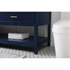 Sinclaire 72 X 22 X 34 inch Blue Vanity Sink Set