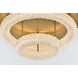 Bowen 2 Light 22 inch Satin Gold Flush Mount Ceiling Light