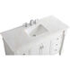 Lexington 48 X 21.5 X 35 inch Antique White Vanity Sink Set