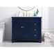 Wesley 42 X 22 X 35 inch Blue Vanity Sink Set
