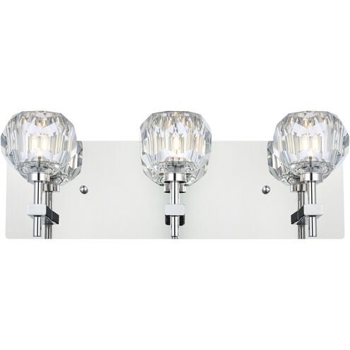 Graham 3 Light 18 inch Chrome Wall Sconce Wall Light