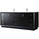 Hayes 84 X 22 X 35 inch Black Vanity Sink Set