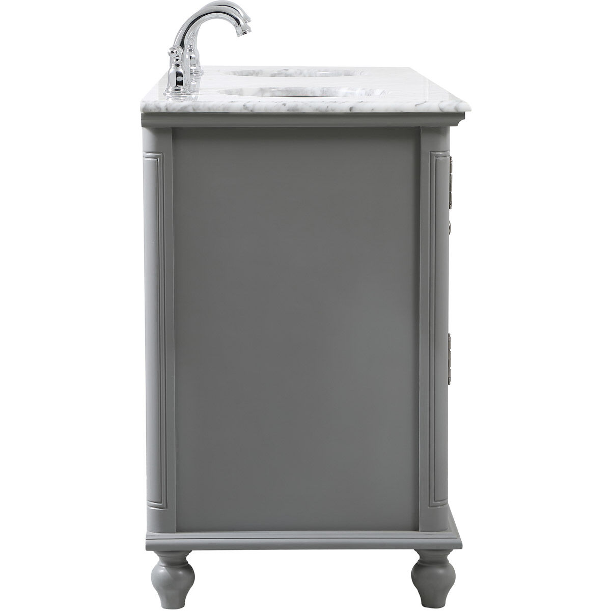 Rhodes 60 X 22 X 35 inch Grey Vanity Sink Set