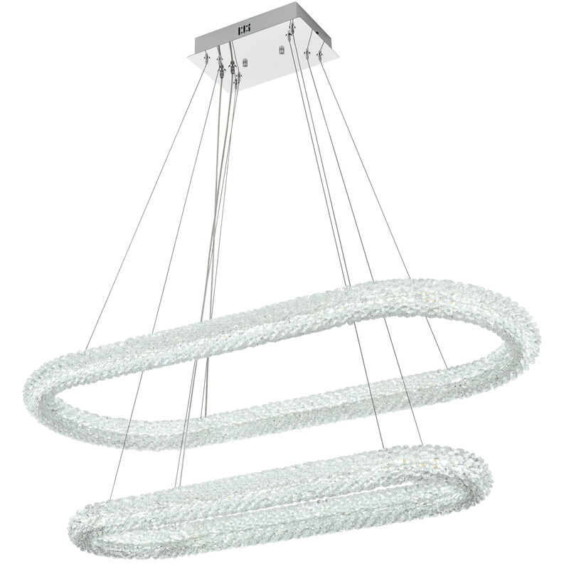 Bowen 2 Light 18 inch Chrome Chandelier Ceiling Light