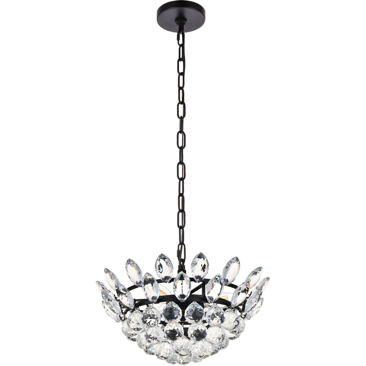 Emilia 3 Light 14 inch Black Pendant Ceiling Light